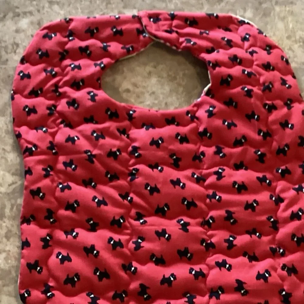 NWT Hand Crafted Quilted Reversible Baby Bib